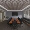 Ekena Millwork 29 78W x 29 78H x 38T Small Fowler Decorative Fretwork Wood Ceiling Panels, Walnut CELW30X30X0375FLRWA - alternate 3